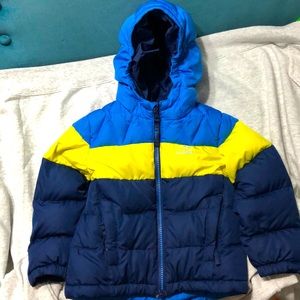 LL Bean colorblock down jacket, 3T